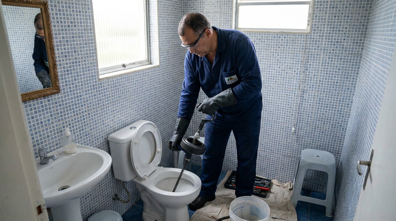 Desentupimento de vaso profissional em Nova Iguaçu‑RJ